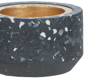Porta Vela Cinza Escuro Em Cimento 5 Cm - D'Rossi