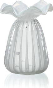 Vaso Murano Brive M  Quartzo Pérola