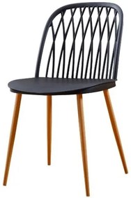 Cadeira Modena Preta Pes Amendoa - 50059 Sun House
