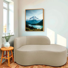 Divã Recamier Orgânico Tokyo 200cm Lado Direito Linho - ADJ Decor