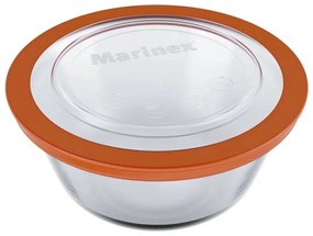 Tigela Redonda Com Tampa Plástica Marinex Pratica 2,4L