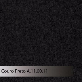 Sofá Retrátil Reclinável 4 Lugares Sala de Estar 264cm Russo Couro Preto G52 - Gran Belo