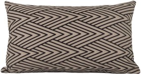 Capa almofada LYON Veludo estampado Chevron Bege 30x50cm
