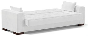Sofá Cama Casal 3 Lugares 210cm Lisboa Corano  D03 - D'Rossi - Branco