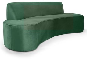Sofá 4 Lugares Porto D07 230cm para Sala Living Veludo Esmeralda - D'Rossi