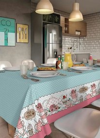 Toalha de Mesa Retangular Tea Time 140x250 Cm