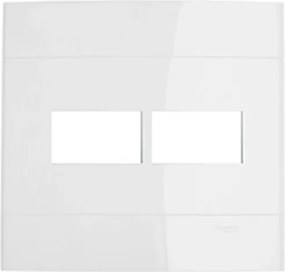 Placa Para 2 Módulos 4x4 Branco Decor