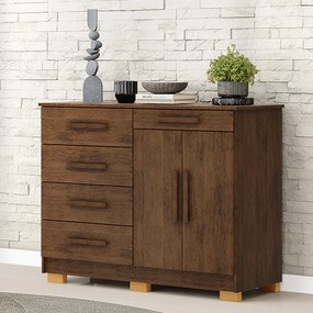 Cômoda Quarto 122cm com 2 Portas Sapateira Vitória Imbuia V01 - D'Rossi