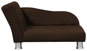 Divã Cama Pet Luxo para Cães E Gatos Elegante Confortável Suede Marrom