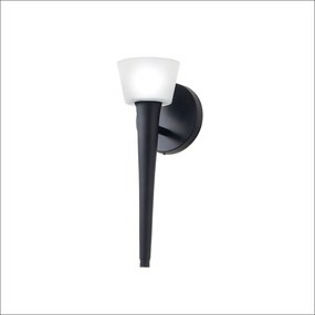 Arandela Bros 34,5X12X12,5Cm 01Xg9 Metal Alumínio E Vidro - Old Artisa... (BRANCO)