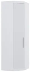 Guarda Roupa Canto Obliquo 70cm 1 Porta Taiga Branco L01 - Mpozenat