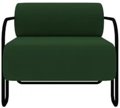 Poltrona Decorativa para Sala Industrial Kit 2 Kira Z08 Veludo Verde M