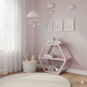 Mesa Auxiliar Lady Rosa 78x33x69 cm