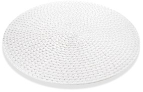 Jogo Americano Redondo de Plástico Branco 38 cm - D'Rossi