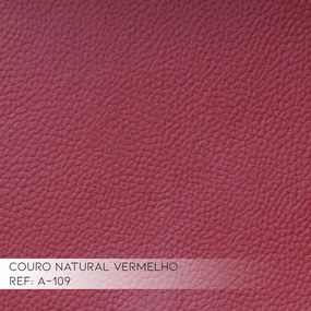 Kit 2 Poltronas Decorativa Sala de Estar Pés Palito Lubbock Couro Vermelho G58 - Gran Belo