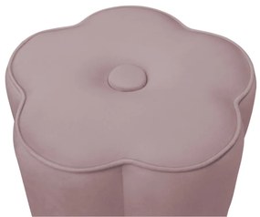 Puff Decorativo Flor Veludo - Crepe