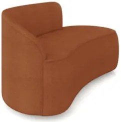 Sofá 2 Lugares Para Sala 140cm Orgânico Wendi Boucle Terracota I01  -