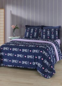 Jogo de Cama Roxo Solteiro 3 Peças