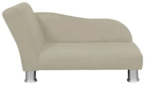 Divã Cama Pet Luxo para Cães E Gatos Elegante Confortável Suede Bege