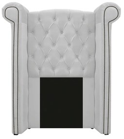 Kit Cabeceira e Calçadeira Veneza 100 cm Solteiro Suede Branco - ADJ Decor