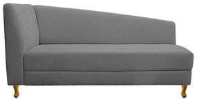 Recamier Valéria 185cm Lado Direito Corano Cinza - ADJ Decor