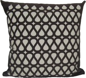 Capa Almofada Provence Flux Marrom 50x50cm