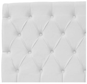 Cabeceira Estofada Liverpool 140 cm Casal Corano Branco - ADJ Decor