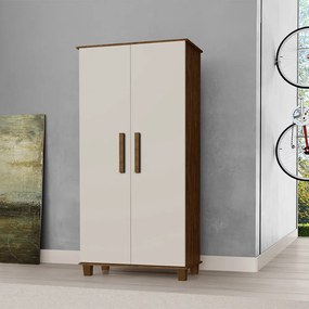 Armário Organizador 2 Portas Nicolau Malbec/Off White G37 - Gran Belo