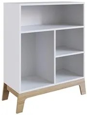 Estante Infantil com 4 Nichos Organizadores 71cm Favo de Mel 007 Branc