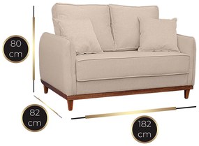 Sofá 3 Lugares Sala de Estar Recepção Luxo Conforto Benny 180cm Linho