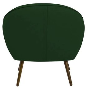 Poltrona Decorativa Sacha Veludo Verde G15 - Gran Belo