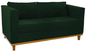 Sofá 2 Lugares Europa Suede Verde ADJ Decor