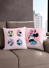 Capa de Almofada Minnie Pink 1 Peça