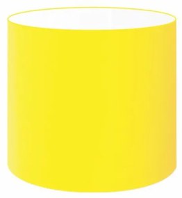Cúpula Abajur Cilíndrica Cp-7005 Ø18x18cm Amarelo