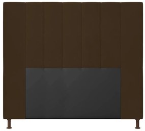 Cabeceira Malibu Para Cama Box Casal 140 cm Suede - D'Rossi - Marrom