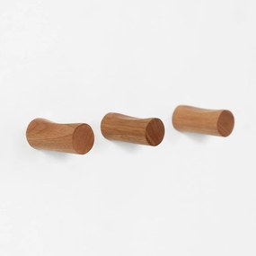 Conjunto com 3 Cabideiros Toquinho - Natural