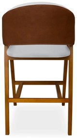 Banqueta Suellen Compose Couríssimo Whisky / Cinza
