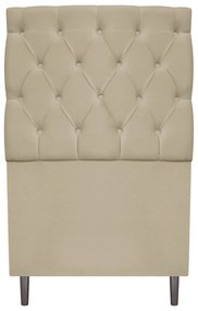 Cabeceira Estofada Liverpool 90 cm Solteiro Corano Bege - ADJ Decor