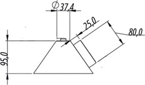 Arandela Cone Hat Ø17X9,5Cm Led 5W 3000K - Qimporta Ar2527 (BRANCO)