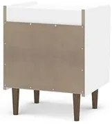 Mesa De Cabeceira 2 Gavetas Luisiana Branco - Politorno