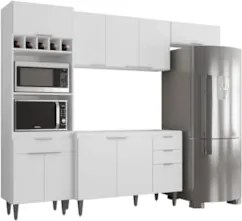 Armário de Cozinha CP04 Para Pia 120cm Pérola Z34 Branco    - Mpozenat