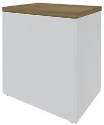 Conjunto Escritório Home Office 4 Peças Sharp A06 Olmo/Branco - Mpozen