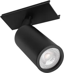Modulo Spot Aluminio Para Perfil Lisse I - PRETO