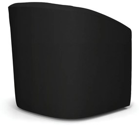Poltrona Decorativa Base Giratória Stella Max Linho D03 - D'Rossi - A79 Preto