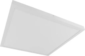 Plafon Led Sobrepor Metal Aluminio 48W Branco 4000K Yamamura