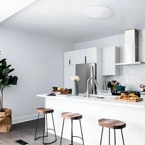 Plafon Led De Sobrepor Redondo Branco 32W Alva - LED BRANCO FRIO (6500K)