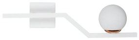 Arandela Zig 56X15X15Cm 1Xg9 / Globo Ø12Cm | Usina 16833/1 (MR-T - Marrom Texturizado, FOSCO)