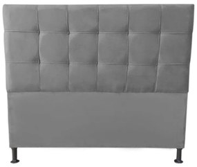 Cabeceira Cama Box Queen 160cm Maya Suede Cinza - Sheep Estofados - Cinza