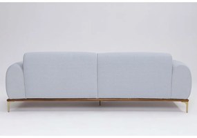 Sofá 3 Lugares Tóquio D07 230cm Lona Cinza Claro - D'Rossi