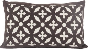 Capa Almofada Provence Star Marrom 30x50cm